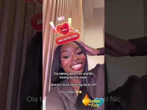 "Not too much on biting his lip off" 💀 Ola on her first kiss with Nic