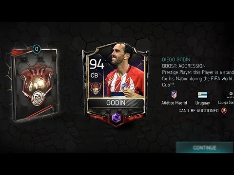OMG I GOT PRESTIGE GODIN ! BEST CB IN FIFA MOBILE ?!?!?!