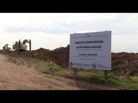 Imágenes de lanzamiento de plan de viviendas nucleadas en Guichón, Paysandú