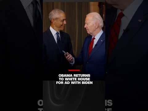 Obama returns to White House for ad with Biden