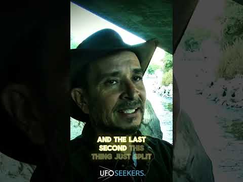 Circular UFO Spotted Just Feet Above the Ground in California! #ufosighting #ufo #shorts