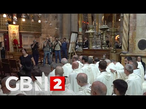 LIVE: Mass for Pope Francis held in the Holy Sepulchre of Jerusalem