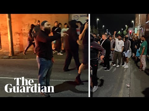 'There are children in there': moment councillor stops violence escalating in Leeds riot