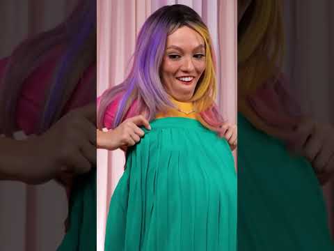 From Skirt to Stunning Dress 👗✨ Who else loves a quick glow-up hack? 💅