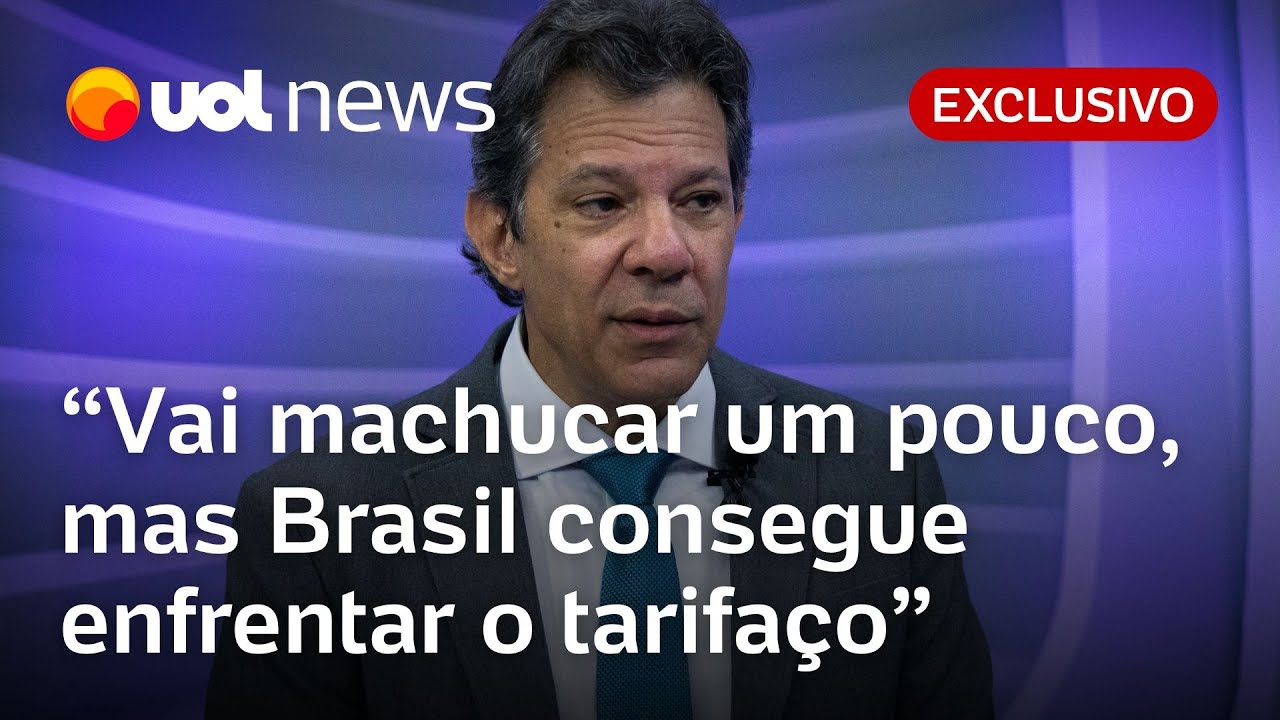 Haddad diz que vai machucar um pouco mas Brasil tem condições de enfrentar tarifaço de Trump