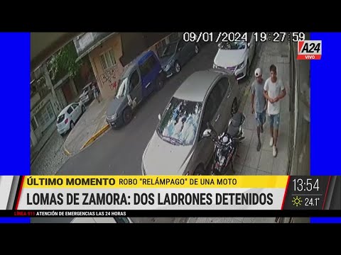 Lomas de Zamora: ladrones de moto detenidos