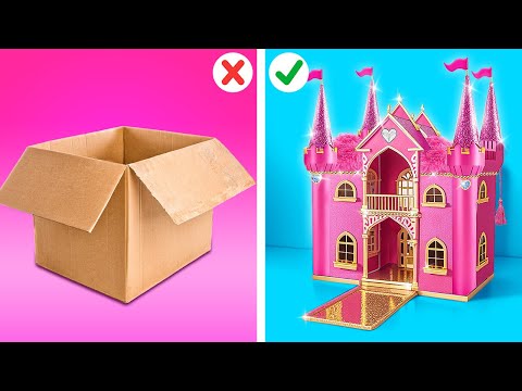 夢の家メイクオーバー 🎀 😍 ダンボール📦から作る絶対試してみたいDIYアイデア