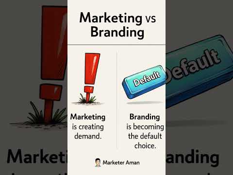 What’s the real difference between Marketing and Branding? 🤔