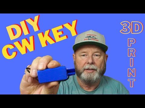 How to build a 3D printed CW key.