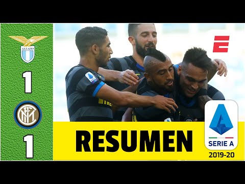 Lazio 1-1 Inter de Milán GOL de Lautaro Martínez. Arturo Vidal titular. Immobile expulsado | Serie A