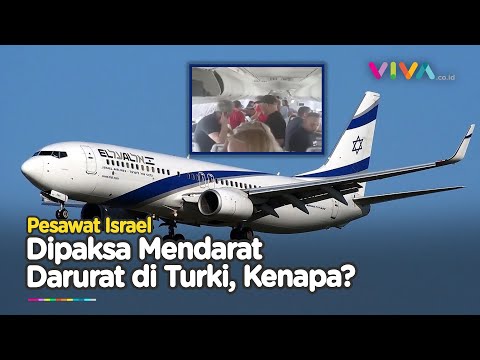 KASIHAN! Pesawat Israel Telan Ludah Ditolak Pekerja Lokal di Bandara Turki