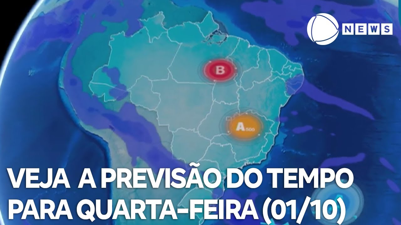Confira a previsão do tempo para quarta feira 0110