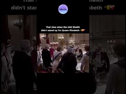 That time when the UAE Sheikh didn't stand up for Queen Elizabeth ✅❤️‍🩹