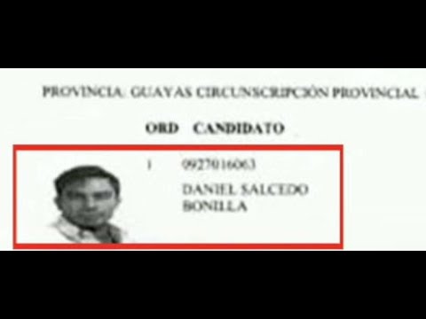 CNE confirmó la inscripción de Daniel Salcedo por Fuerza EC