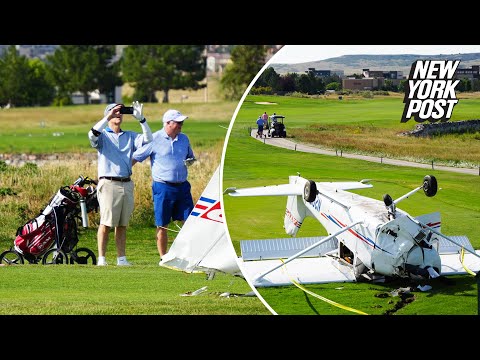 Airplane crashes on 7th hole of Colorado golf course ‘within 30 feet’ of golfers, passengers survive