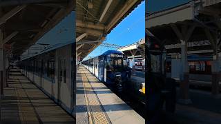 あなたならどっちに乗る⁉️ 近鉄名古屋線…1201系+1A系の急行到着！ #train #鉄道 #近鉄