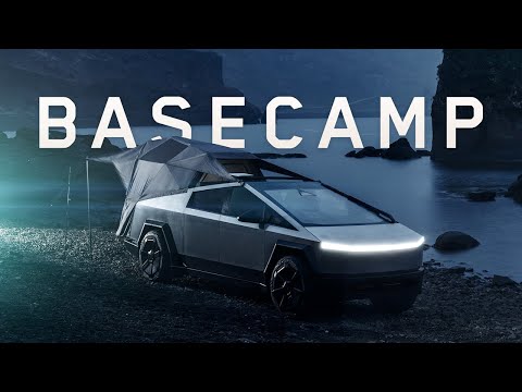 Camp with Cybertruck Basecamp
