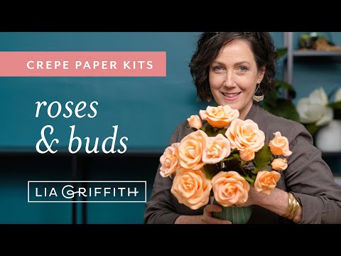 Crepe Paper Rose Flower Kit (full tutorial)