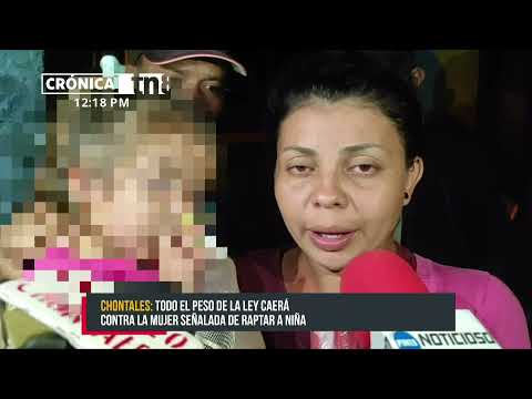 Policía Nacional entrega a menor que había sido secuestrada en Chontales - Nicaragua
