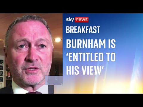Housing secretary suggests Burnham is 'taking potshots' - and says party needs to 'pull together'