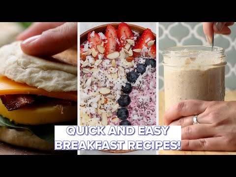Quick Breakfast Recipes For Each Day Of The Week!