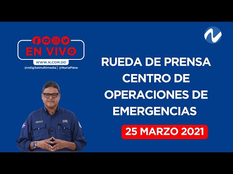 EN VIVO: Rueda de prensa Centro de Operaciones de Emergencias COE