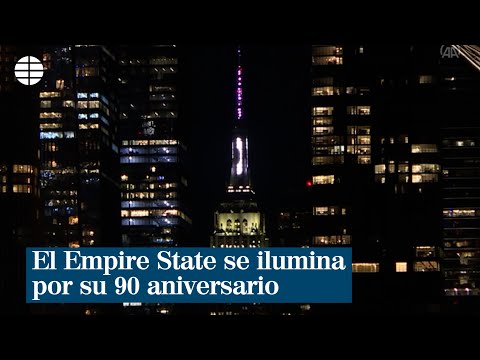El Empire State celebra su 90 aniversario con un gran encendido de luces