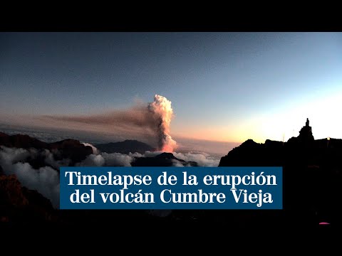 Timelapse de la erupción del volcán Cumbre Vieja de La Palma