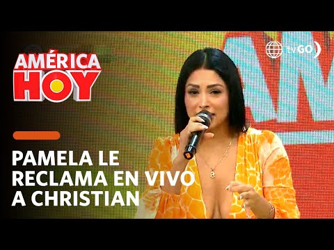América Hoy: Pamela Franco le reclama en vivo a Christian Domínguez (HOY)