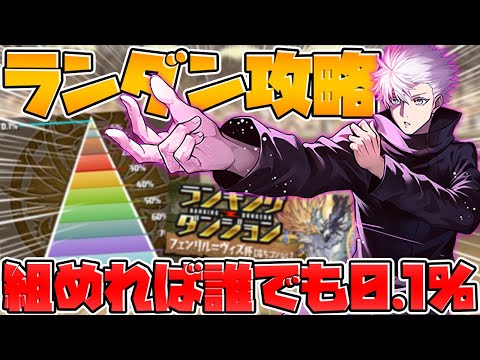 簡単パズルで王冠ゲット！0.1%~王冠編成3パターン紹介！フェンリル=ウィズ杯 ランダン 【パズドラ】