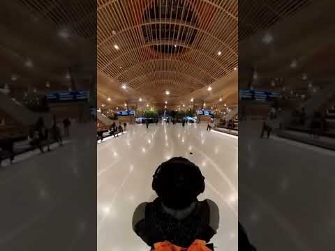 Walking into Portland Airport New terminal building.  #airport #travel #traveling