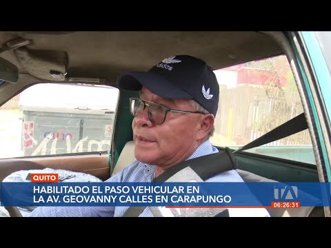 Quito: En Carapungo ya existe paso vehícular en las calles Padre Vacari y Simón Bolívar