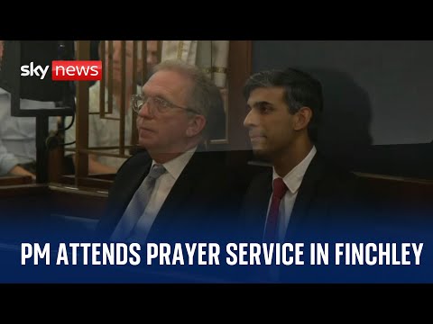 Watch live: Rishi Sunak attends prayer service in Finchley for victims of Hamas attacks