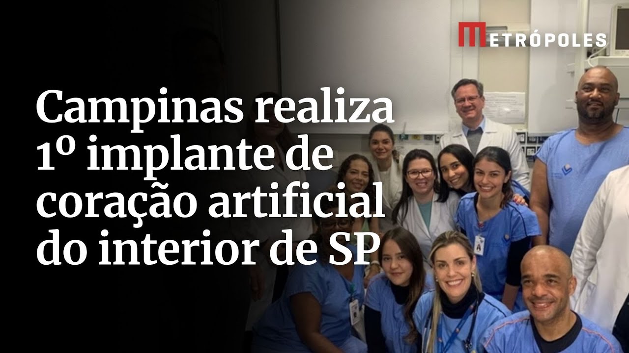 Campinas realiza 1º implante de coração artificial do interior de SP