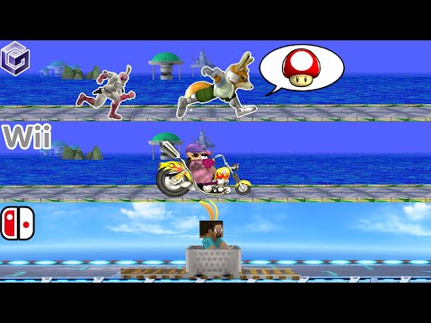 歴代ビッグブルーを全キャラウサギ頭巾＋αで走らせてみた【スマブラDX･X･SP】