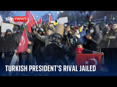 Turkish President Erdogan's main rival jailed pending trial as protests intensify