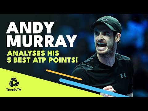 Tennis 🎾 Andy Murray Analyses His Top 5 ATP Points 💫 (ft. Federer, Nadal, & Djokovic)