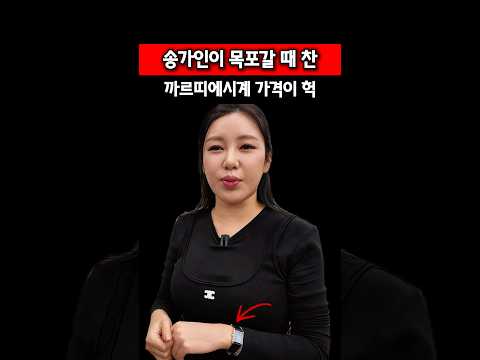 송가인이 목포에서 <strong>찬</strong> 까르띠에 시계 가격이 허걱