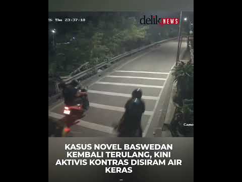 Rekaman CCTV Detik-detik Aktivis KontraS Andrie Yunus Disiram Air Keras