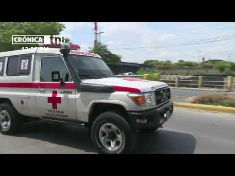 El no mantener la distancia provoca colisión entre motociclistas de Managua - Nicaragua