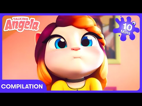 Stop The Crazy Hiccups! 🫢 - Talking Angela | Kids Cartoons | WildBrain Rainbow Bridge