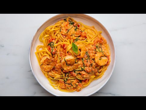 Creamy Tomato Basil Shrimp in 15 Minutes or Less // Presented by BuzzFeed & GEICO