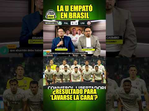 LA U SE LAVA LA CARA CON EMPATE EN BRASIL | Depor