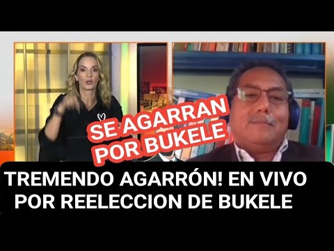 SE AGARRA PEDIODISTA DE ECUADOR CON ANLISTA POR REELECCION DE NAYIB BUKELE!