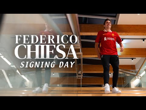 Behind-the-scenes with Federico Chiesa on Signing Day | Liverpool FC