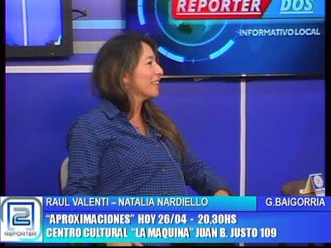RAUL VALENTINI NATALIA NARDIELLO. APROXIMACIONES HOY 20.30HS EN LA MAQUINA JUAN B. JUSTO 109