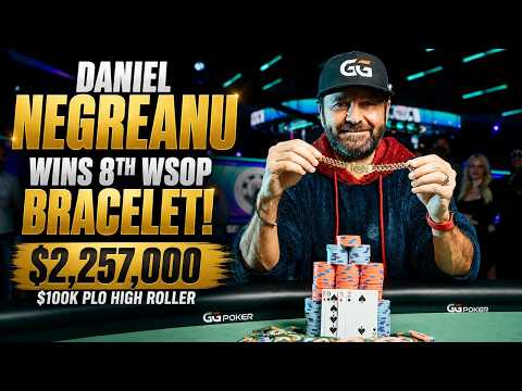 New Video from PokerGO: Daniel Negreanu Wins 8th WSOP Bracelet & $2,257,000