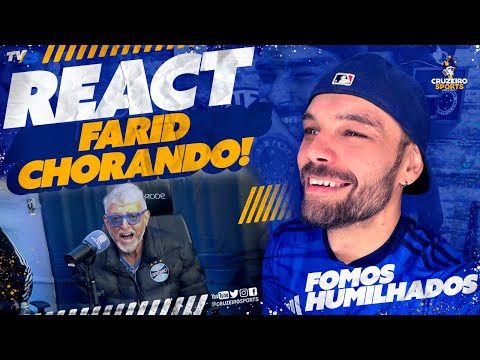 😂 REACT FARID INDO A LOUCURA DE RAIVA APÓS A GOLEADA DO CRUZEIRO NO GRÊMIO! 