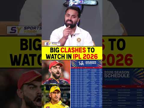 BIG CLASHES TO WATCH IN IPL 2026 #ipl2026 #mivscsk #cskvsrcb #msdhoni #viratkohli
