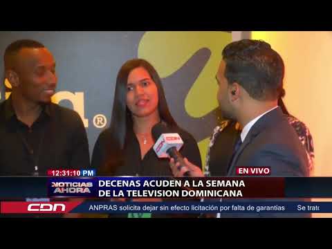 Decenas acuden a la semana de la Televisión Dominicana